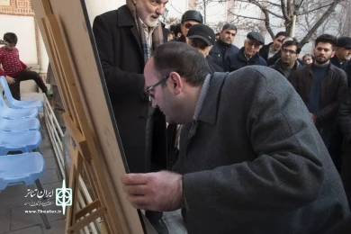 گزارش تصویری آیین رونمایی از پوستر نمایش "اتابک پارکنین تراژدیسی"