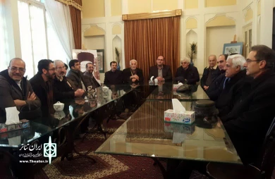 گزارش تصویری آیین رونمایی از پوستر نمایش "اتابک پارکنین تراژدیسی"