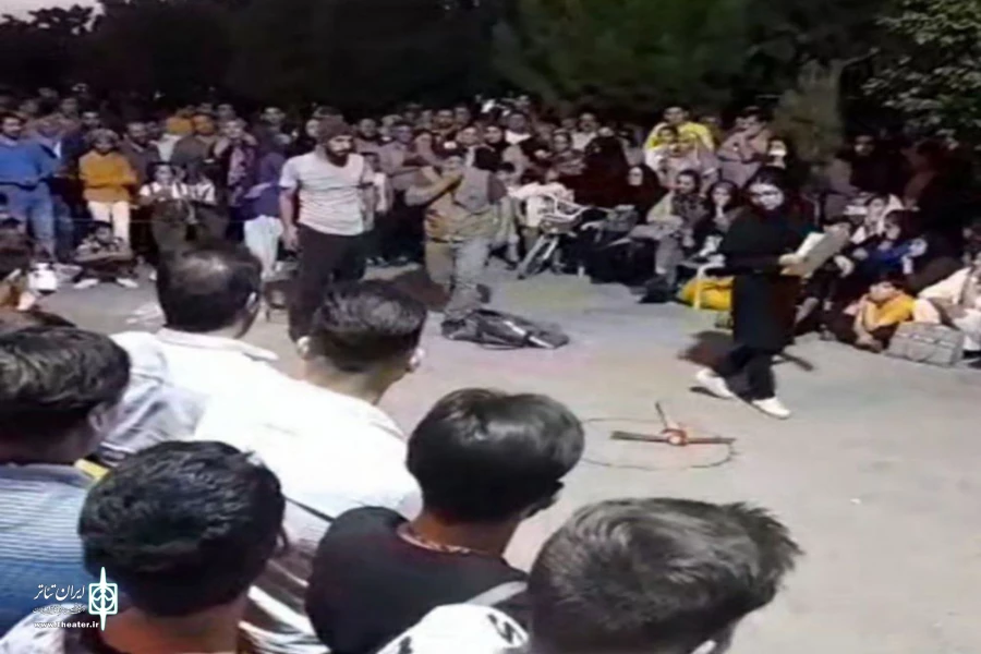 نمایش خیابانی «معرکه کلنگ» در شهر سردرود به اجرای عموم درآمد 3